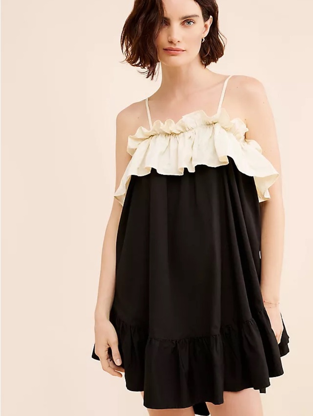 Anthropologie The Ruffle Swing Mini Dress